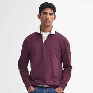 Barbour Howtown Rugby Shirt | Merlot | Size L | NWT